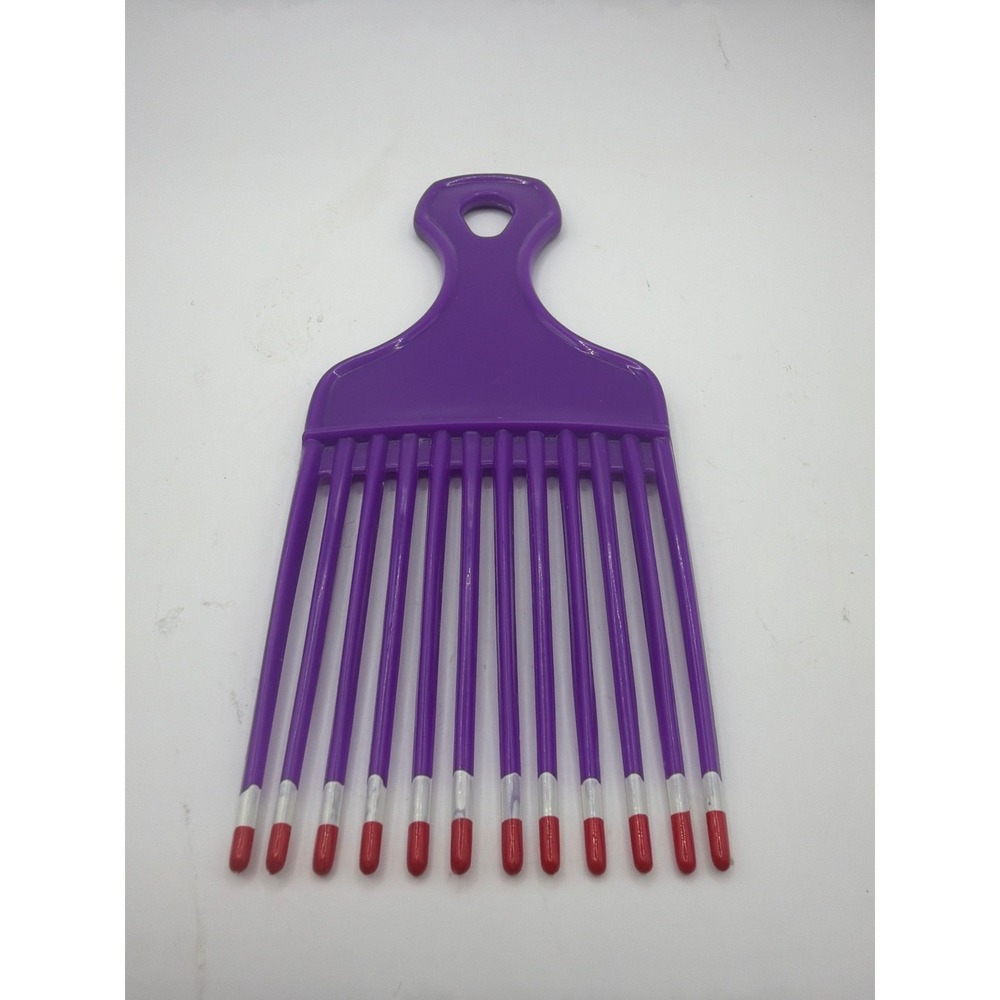 Vintage 1980s Goody's USA Patent 4345608 Hair Color Dip Pick Lift Comb Purple